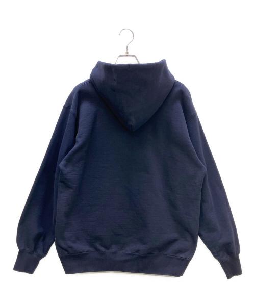 NEVVER（ニューアー）NEVVER (ニューアー) HOODED SWEATSHIRT ネイビー サイズ:Mの古着・服飾アイテム