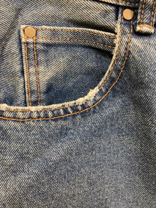 BLACK by moussy（ブラックバイマウジー）BLACK by moussy (ブラックバイマウジー) Roll-up Denim ブルー サイズ:SIZE 24の古着・服飾アイテム