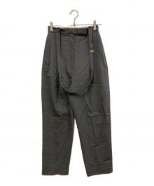 IIROT（イロット）の古着「Suspender Tuck pants」｜グレー
