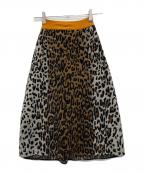STELLA McCARTNEYステラマッカートニー）の古着「レオパード柄ニットスカート」｜ブラウン