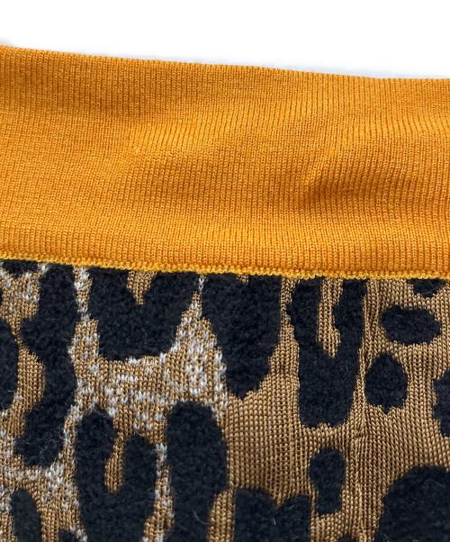 STELLA McCARTNEY（ステラマッカートニー）STELLA McCARTNEY (ステラマッカートニー) レオパード柄ニットスカート ブラウン サイズ:38の古着・服飾アイテム