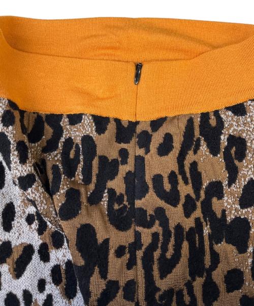 STELLA McCARTNEY（ステラマッカートニー）STELLA McCARTNEY (ステラマッカートニー) レオパード柄ニットスカート ブラウン サイズ:38の古着・服飾アイテム