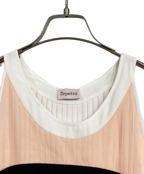 repetto（レペット）repetto (レペット) ノースリーブワンピース ベージュ サイズ:SIZE 36の古着・服飾アイテム