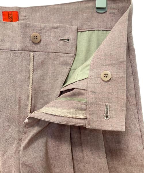 HaaT（ハート）Haat (ハート イッセイ ミヤケ) タックワイドパンツ ピンク サイズ:2の古着・服飾アイテム