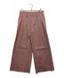 Haat（ハート イッセイ ミヤケ）の古着「タックワイドパンツ」｜ピンク