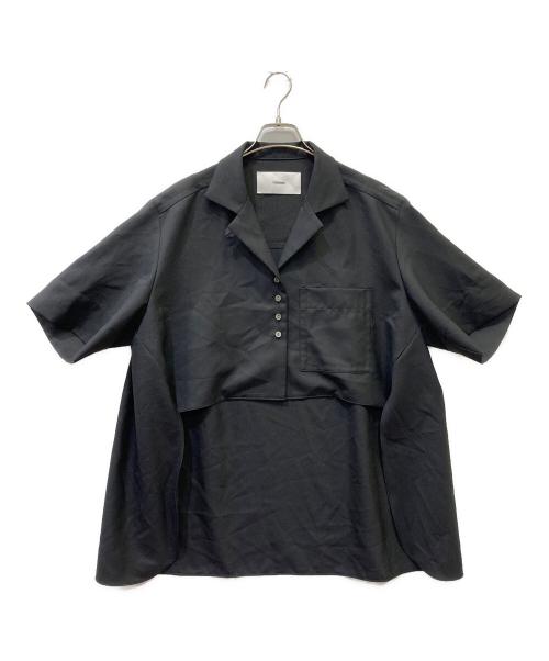 STUDIOUS（ステュディオス）STUDIOUS (ステュディオス) Open Collar Shirt ブラック サイズ:FREEの古着・服飾アイテム