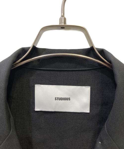 STUDIOUS（ステュディオス）STUDIOUS (ステュディオス) Open Collar Shirt ブラック サイズ:FREEの古着・服飾アイテム