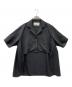 STUDIOUS（ステュディオス）の古着「Open Collar Shirt」｜ブラック
