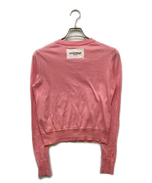 maison kitsune（メゾンキツネ）maison kitsune (メゾンキツネ) BOXY CARDIGAN ピンク サイズ:Sの古着・服飾アイテム