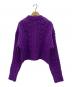 AMI Alexandre Mattiussi (アミ アレクサンドル マテュッシ) ケーブルニットクロップドセーター パープル サイズ:-：15000円