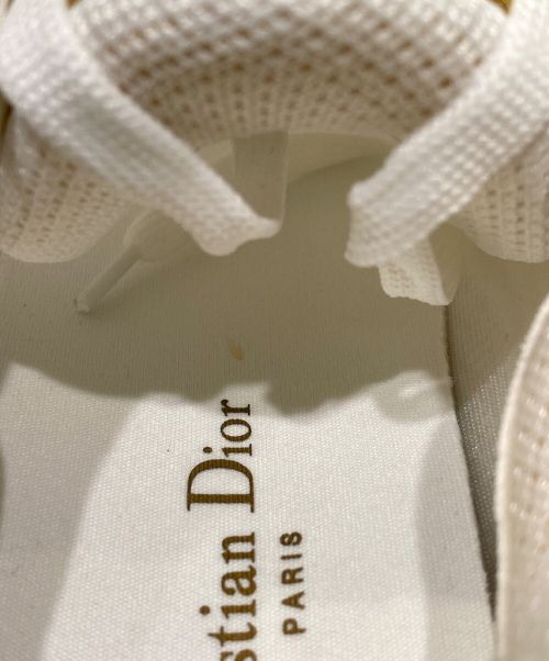 Christian Dior（クリスチャン ディオール）Christian Dior (クリスチャン ディオール) VIBEスニーカー クリア×ゴールド サイズ:37の古着・服飾アイテム