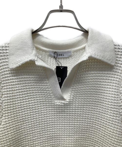 COEL（コエル）COEL (コエル) かぎ針フラワーモチーフニット ホワイト サイズ:FREE 未使用品の古着・服飾アイテム