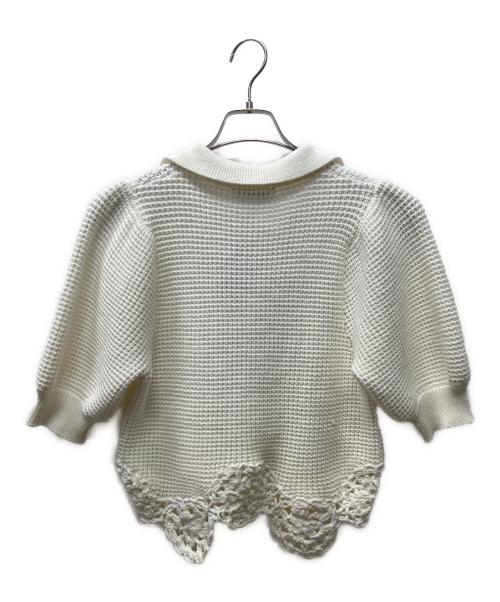 COEL（コエル）COEL (コエル) かぎ針フラワーモチーフニット ホワイト サイズ:FREE 未使用品の古着・服飾アイテム