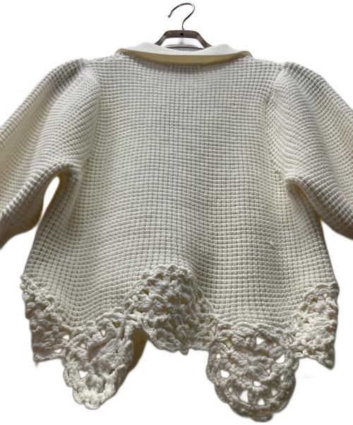 COEL（コエル）COEL (コエル) かぎ針フラワーモチーフニット ホワイト サイズ:FREE 未使用品の古着・服飾アイテム