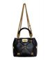 中古・古着 VALENTINO GARAVANI (ヴァレンティノ・ガラヴァーニ) Roman Stud Leather Shoulder Bag L（ローマンスタッズ レザーショルダーバッグ） ブラック サイズ:ー：140000円