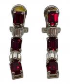 PRADAプラダ）の古着「ビジューイヤリング」｜レッド×クリア