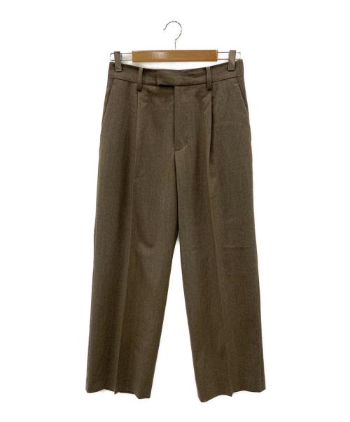 CALMER（カルメール）CALMER (カルメール) CANONICO (カノニコ）ワイドパンツ ブラウン サイズ:1の古着・服飾アイテム