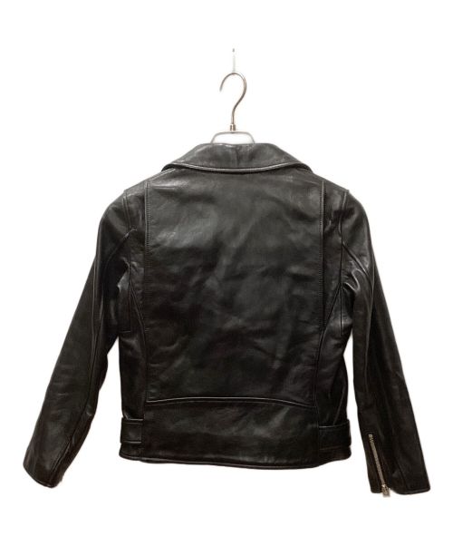 beautiful people（ビューティフルピープル）beautiful people (ビューティフルピープル) vintage leather riders jacket /ビンテージレザーライダースジャケット ブラック サイズ:150の古着・服飾アイテム