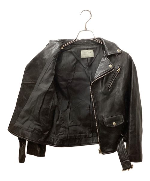 beautiful people（ビューティフルピープル）beautiful people (ビューティフルピープル) vintage leather riders jacket /ビンテージレザーライダースジャケット ブラック サイズ:150の古着・服飾アイテム