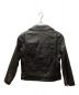 beautiful people (ビューティフルピープル) vintage leather riders jacket /ビンテージレザーライダースジャケット ブラック サイズ:150：19000円