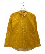 SEZANEセザンヌ）の古着「コットンシルクドットシャツ」｜イエロー
