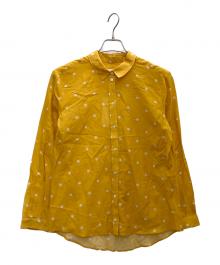 SEZANE（セザンヌ）の古着「コットンシルクドットシャツ」｜イエロー