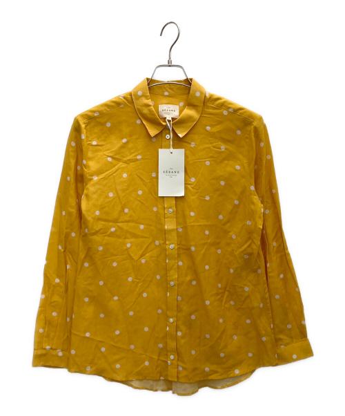 SEZANE（セザンヌ）SEZANE (セザンヌ) コットンシルクドットシャツ イエロー サイズ:SIZE40 未使用品の古着・服飾アイテム