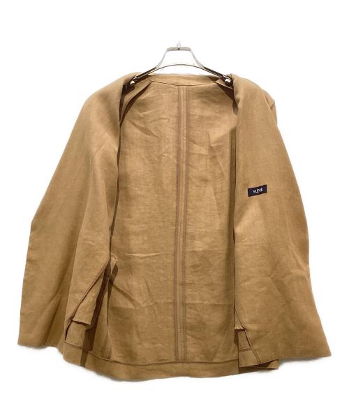 YLEVE（イレーヴ）YLEVE (イレーヴ) リネンジャケット ブラウン サイズ:2の古着・服飾アイテム