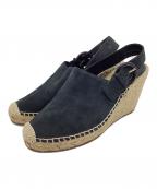 CELINEセリーヌ）の古着「エスパドリーユサンダル」｜ブラック