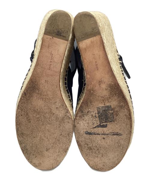 CELINE（セリーヌ）CELINE (セリーヌ) エスパドリーユサンダル ブラック サイズ:36の古着・服飾アイテム