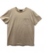 A.P.C.アーペーセー）の古着「ポケットロゴTシャツ」｜ベージュ