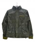 nonnativeノンネイティブ）の古着「OFFICER BLOUSON C/N TUSSAH PLAID PRINT WITH GORE-TEX INFINIUM」｜グリーン