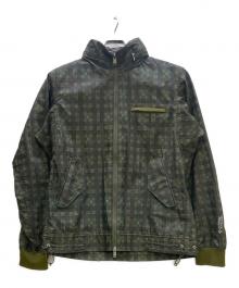 nonnative（ノンネイティブ）の古着「OFFICER BLOUSON C/N TUSSAH PLAID PRINT WITH GORE-TEX INFINIUM」｜グリーン