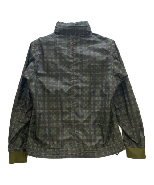 nonnative（ノンネイティブ）nonnative (ノンネイティブ) OFFICER BLOUSON C/N TUSSAH PLAID PRINT WITH GORE-TEX INFINIUM グリーンの古着・服飾アイテム