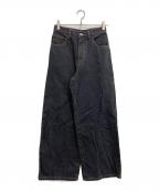 Spick and Span×Igeta×Sスピックアンドスパン×）の古着「Wベルトいげデニム」｜ブラック