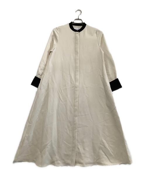 SHIPS any（シップスエニィ）SHIPS any (シップスエニィ) ダブルクロス Aライン シャツワンピース ホワイト サイズ:freeの古着・服飾アイテム
