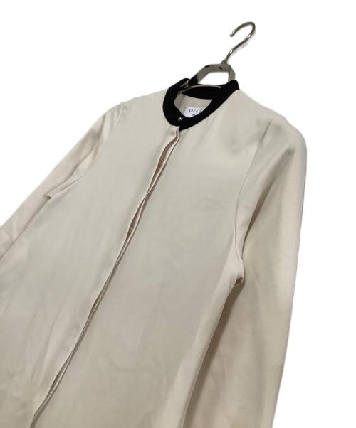 SHIPS any（シップスエニィ）SHIPS any (シップスエニィ) ダブルクロス Aライン シャツワンピース ホワイト サイズ:freeの古着・服飾アイテム