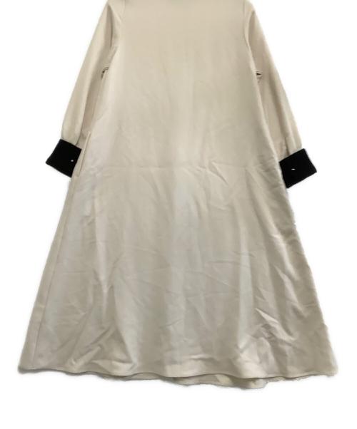 SHIPS any（シップスエニィ）SHIPS any (シップスエニィ) ダブルクロス Aライン シャツワンピース ホワイト サイズ:freeの古着・服飾アイテム