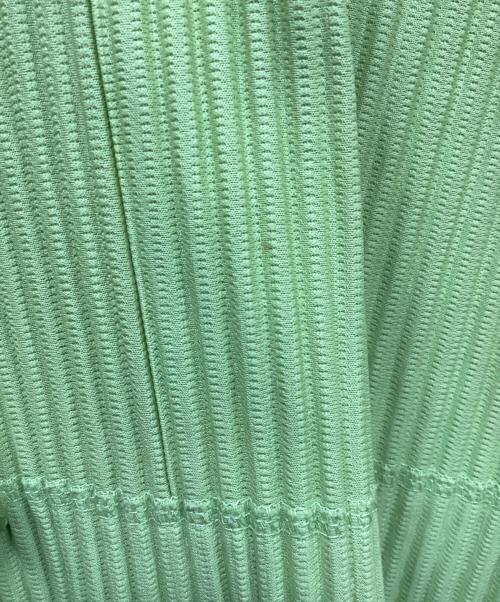 HOMME PLISSE ISSEY MIYAKE（オム プリッセ イッセイ ミヤケ）HOMME PLISSE ISSEY MIYAKE (オムプリッセ イッセイ ミヤケ) プリーツブラウスPO 黄緑 サイズ:3の古着・服飾アイテム