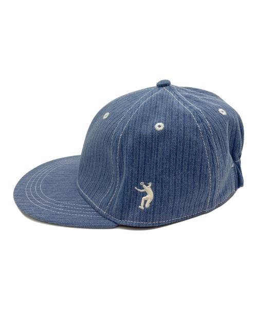 UNION（ユニオン）UNION (ユニオン) J.CREW (ジェイクルー) Embroidered Herringbone Cap ブルー サイズ:不明の古着・服飾アイテム