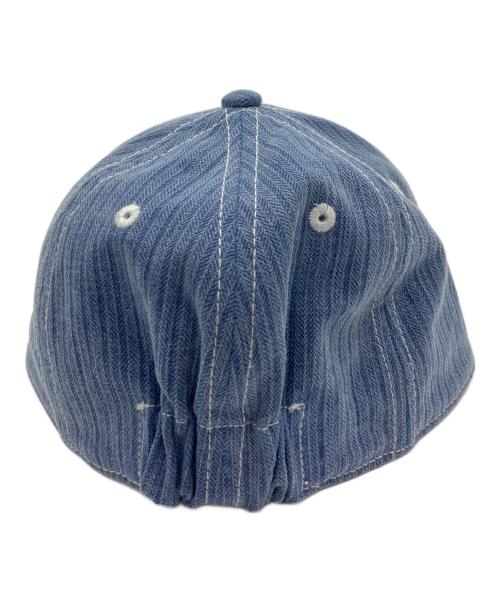 UNION（ユニオン）UNION (ユニオン) J.CREW (ジェイクルー) Embroidered Herringbone Cap ブルー サイズ:不明の古着・服飾アイテム