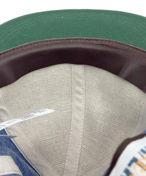 UNION（ユニオン）UNION (ユニオン) J.CREW (ジェイクルー) Embroidered Herringbone Cap ブルー サイズ:不明の古着・服飾アイテム