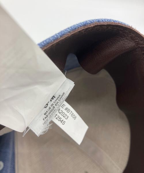 UNION（ユニオン）UNION (ユニオン) J.CREW (ジェイクルー) Embroidered Herringbone Cap ブルー サイズ:不明の古着・服飾アイテム