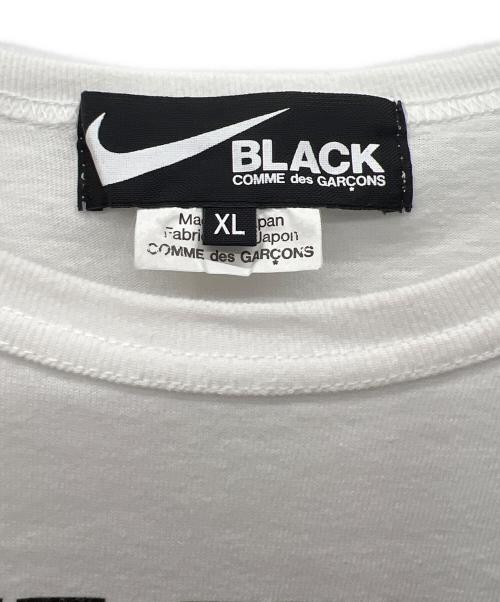 NIKE（ナイキ）NIKE (ナイキ) BLACK COMME des GARCONS (ブラックコムデギャルソン) プリントTシャツ ホワイト サイズ:XLの古着・服飾アイテム