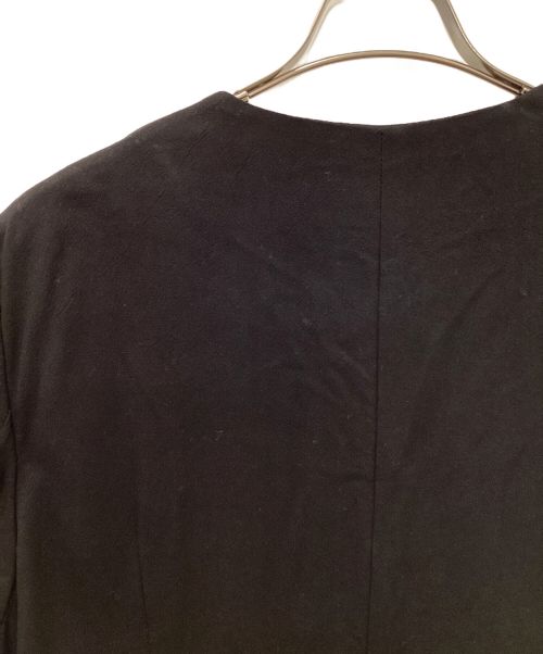 CLANE（クラネ）CLANE (クラネ) WIDE NO COLLAR JACKET ブラック サイズ:1の古着・服飾アイテム