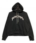 Palm Angelsパーム エンジェルス）の古着「CURVED LOGO HOODIE」｜ブラック