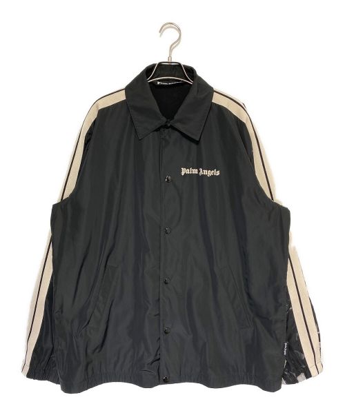 Palm Angels（パーム エンジェルス）Palm Angels (パーム エンジェルス) SLEEVE PRINT COACH JACKET ブラック サイズ:Lの古着・服飾アイテム