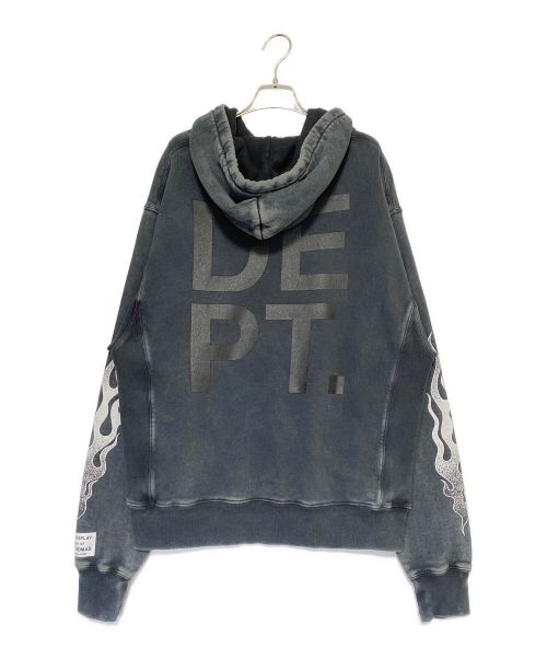 GALLERY DEPT（ギャラリー デプト）GALLERY DEPT (ギャラリー デプト) GD Flames Hoodie ブラック サイズ:Lの古着・服飾アイテム