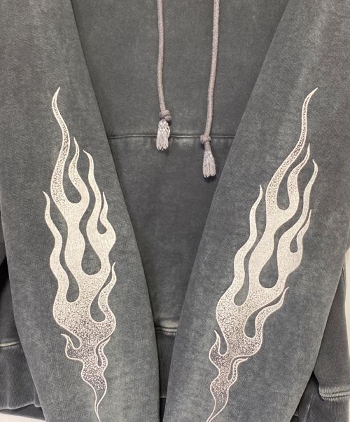 GALLERY DEPT（ギャラリー デプト）GALLERY DEPT (ギャラリー デプト) GD Flames Hoodie ブラック サイズ:Lの古着・服飾アイテム