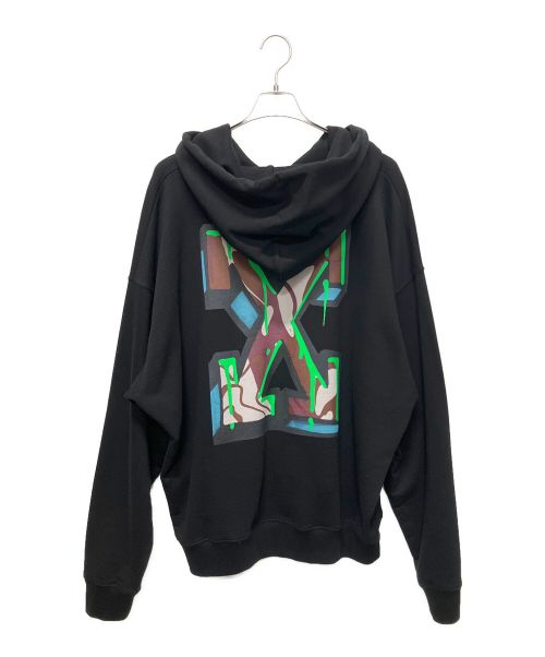 OFFWHITE（オフホワイト）OFFWHITE (オフホワイト) NEEN ARROW SKATE HOODIE ブラック サイズ:XLの古着・服飾アイテム